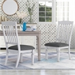 Furniture of America Cassie Wood Padded Dining Chair in Antique White (Set of 2)