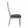 Furniture of America Cassie Wood Padded Dining Chair in Antique White (Set of 2)
