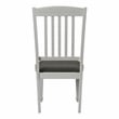 Furniture of America Cassie Wood Padded Dining Chair in Antique White (Set of 2)