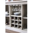 Furniture of America Cassie Wood Wine Rack Buffet in Antique White