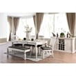 Furniture of America Cassie Wood Wine Rack Buffet in Antique White