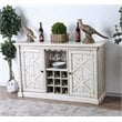 Furniture of America Cassie Wood Wine Rack Buffet in Antique White