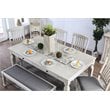 Furniture of America Cassie 7-Piece Wood Dining Set in Antique White