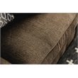 Furniture of America Velma Contemporary Chenille Nailhead Loveseat in Dark Brown