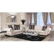 Furniture of America Isabella Transitional Fabric 2-Piece Sofa Set in Beige