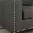 Furniture of America Zilly Modern Victorian Fabric Tufted Sofa in Gray