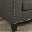 Furniture of America Zilly Modern Victorian Fabric Tufted Sofa in Gray