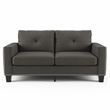 Furniture of America Zilly Modern Victorian Fabric Tufted Sofa in Gray