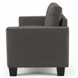 Furniture of America Zilly Modern Victorian Fabric Tufted Sofa in Gray