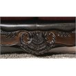 Furniture of America Eli Faux Leather Loveseat in Burgundy and Dark Brown