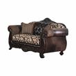 Furniture of America Eli Faux Leather 2-Piece Sofa Set in Brown