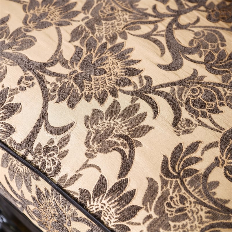 Furniture of America Eli Faux Leather Tufted Sofa in Tan Brown