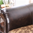 Furniture of America Eli Faux Leather Tufted Sofa in Tan Brown