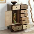 Furniture of America Kasma Vintage Wood 8-Drawer Accent Chest in Walnut