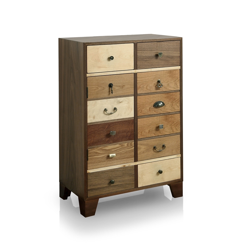 Furniture Of America Kasma Vintage Wood Accent Chest In Walnut Idf Ac524