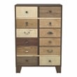 Furniture of America Kasma Vintage Wood 8-Drawer Accent Chest in Walnut