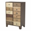 Furniture of America Kasma Vintage Wood 8-Drawer Accent Chest in Walnut