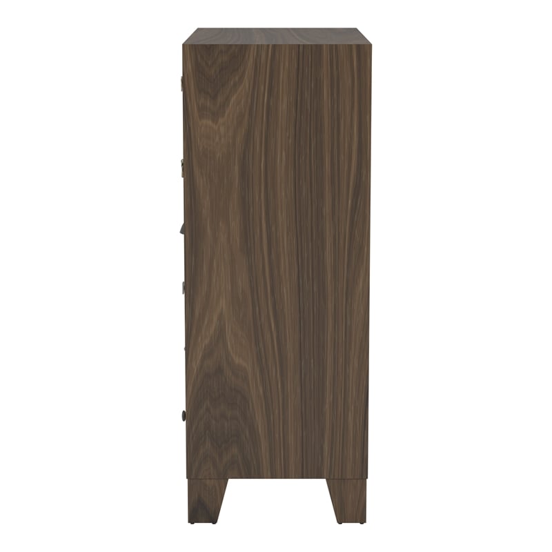 Furniture of America Kasma Vintage Wood 8-Drawer Accent Chest in Walnut