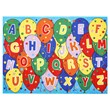 Furniture of America Baffy Fabric Alphabet Balloon 5'x7' Area Rug in Multi-Color