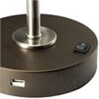 Furniture of America Talia Modern Metal Table Lamp in Silver