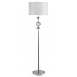 Furniture of America Charlies Modern Metal and Crystal Floor Lamp in White