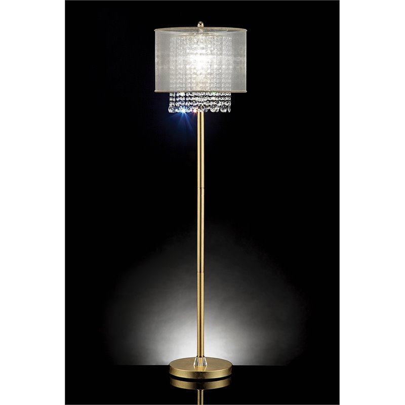 gold glam floor lamp