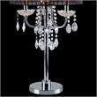 Furniture of America Tessa Glam Metal Sparkling Table Lamp in Black