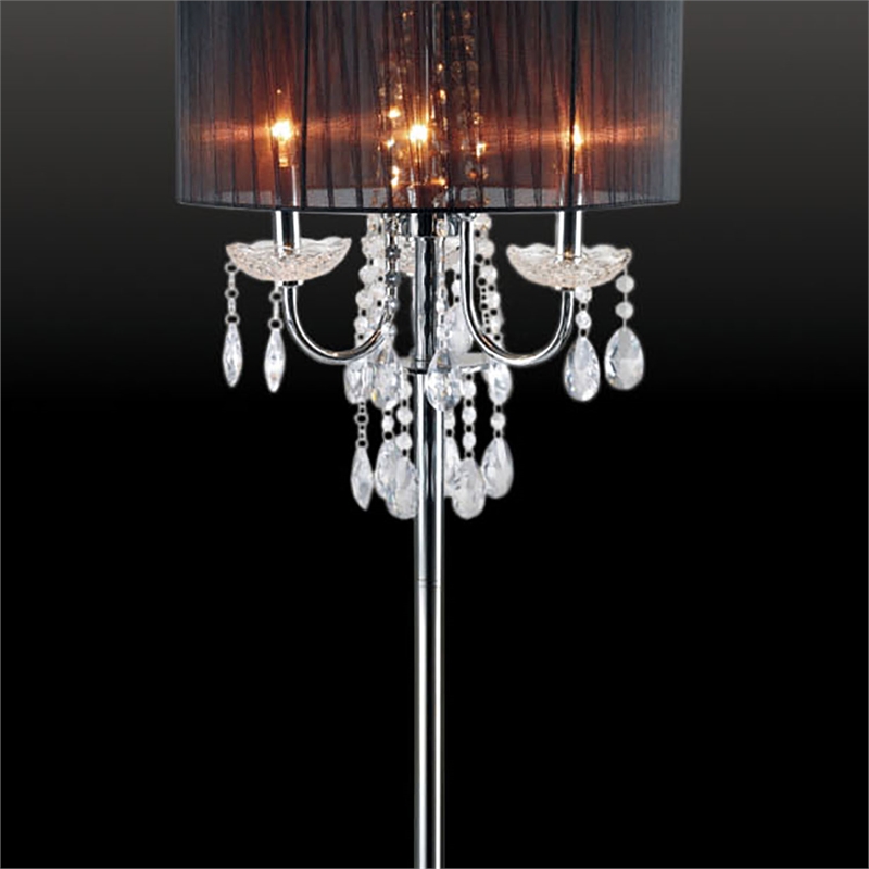 Furniture of America Tessa Glam Metal 62.5