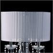 Furniture of America Tessa Glam Metal Sparkling Table Lamp in White