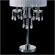 Furniture of America Tessa Glam Metal Sparkling Table Lamp in White