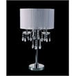 Furniture of America Tessa Glam Metal Sparkling Table Lamp in White