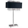 Furniture of America Hallie Contemporary Metal Table Lamp in Black