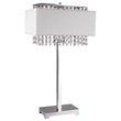 Furniture of America Hallie Contemporary Metal Table Lamp in White