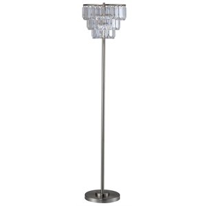 furniture of america belle contemporary crystal floor lamp