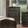 Furniture of America Kaylani Traditional Wood 5-Drawer Chest in Espresso