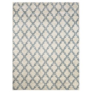 furniture of america geller area rug in light gray and blue