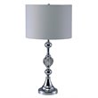 Furniture of America Charlies Modern Metal Table Lamp in Silver