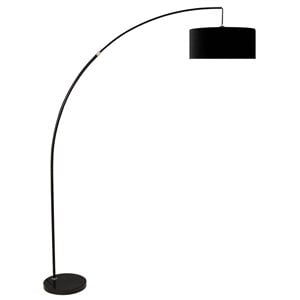 Furniture of America Boa Modern Metal Extendable Arch Floor Lamp in Black