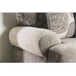 Furniture of America Sheryl Transitional Microfiber Sectional in Gray