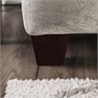 Furniture of America Sheryl Transitional Microfiber Loveseat in Gray