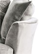 Furniture of America Sheryl Transitional Microfiber Swivel Chair in Gray
