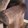 Furniture of America Sheryl Transitional Microfiber Upholstered Sofa in Brown