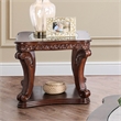 Furniture of America Gabriel Traditional Wood Open Shelf End Table in Dark Oak
