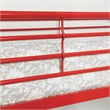 Furniture of America Sulie Transitional Metal Twin over Full Bunk Bed in Red