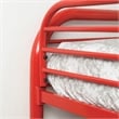 Furniture of America Sulie Transitional Metal Twin over Full Bunk Bed in Red