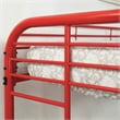 Furniture of America Sulie Transitional Metal Twin over Full Bunk Bed in Red