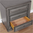 Furniture of America Bradford Solid Wood 3-Drawer Nightstand in Gray
