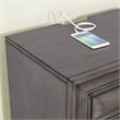 Furniture of America Bradford Solid Wood 3-Drawer Nightstand in Gray