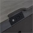 Furniture of America Bradford Solid Wood 3-Drawer Nightstand in Gray