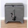 Furniture of America Bradford Solid Wood 3-Drawer Nightstand in Gray